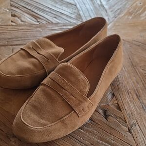 J CREW leather slip on loafers 6